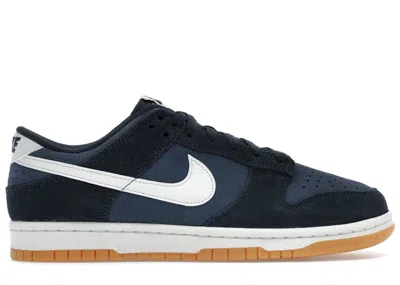 Pre-owned Nike Men's  Dunk Low Se Sneakers In Armory Navy/monsoon Blue/gum Yellow