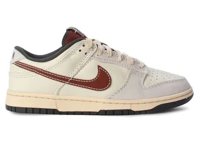Pre-owned Nike Men's  Dunk Low Sneakers In Dark Pony/soft Pearl/pearl White