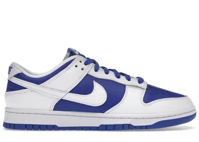 Pre-owned Nike Men's  Dunk Low Sneakers In Racer Blue/white