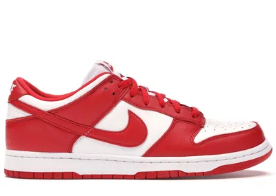 Pre-owned Nike Men's  Dunk Low Sp St. John's Sneakers In White/university Red