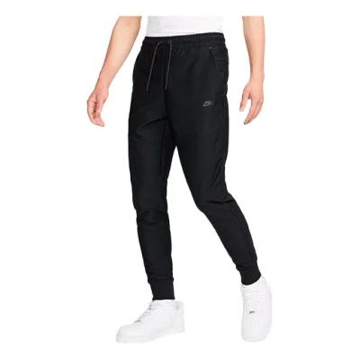 Nike Men's  Elastic Waistband Lacing Bundle Feet Sports Pants/trousers/joggers Black