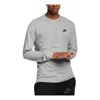 Nike Men's  Sportswear Club Long-sleeve T-shirt In Gray