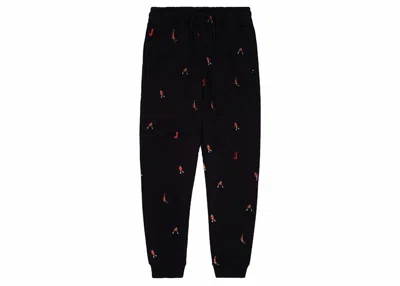 Pre-owned Nike Men's  Essentials Holiday Fleece Sweatpants In Black