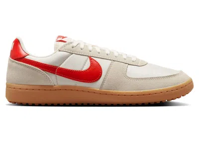 Pre-owned Nike Men's  Field General '82 Sneakers In Pale Ivory/gum Yellow/picante Red