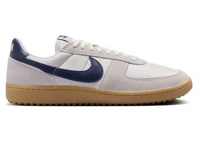Pre-owned Nike Men's  Field General Sneakers In Pale Ivory/gum Yellow/midnight Navy Blue