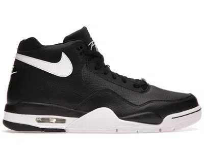 Pre-owned Nike Men's  Flight Legacy Sneakers In Black/white In Multi