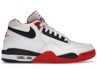 Pre-owned Nike Men's  Flight Legacy Sneakers In White/university Red/black In Multi
