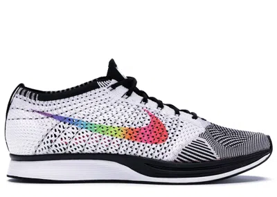 Pre-owned Nike Men's  Flyknit Racer Be True (2017) Sneakers In White