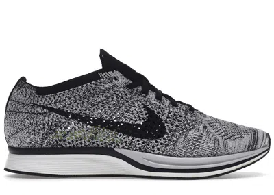 Pre-owned Nike Men's  Flyknit Racer Oreo Sneakers In Black/white In Multi