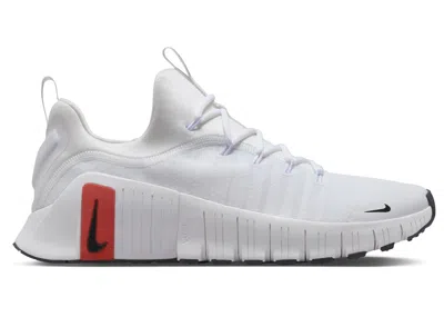 Pre-owned Nike Men's  Free Metcon 6 Black Sneakers In White/picante Red/pure Platinum
