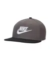 Nike Men's  Futura Pro Performance Snapback Hat In Charcoal