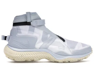 Pre-owned Nike Men's  Gaiter Boot Gyakusou Sneakers In White/pure Platinum/black