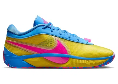 Pre-owned Nike Men's  Giannis Zoom Freak 6 Candy Funhouse Sneakers In University Blue/lightning/hyper Pink