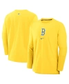NIKE MEN'S NIKE GOLD BOSTON RED SOX AUTHENTIC COLLECTION CITY CONNECT PLAYER TRI-BLEND PERFORMANCE PULLOV