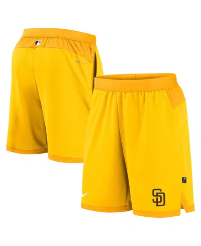 Nike Men's  Gold San Diego Padres Authentic Collection Flex Vent Performance Shorts