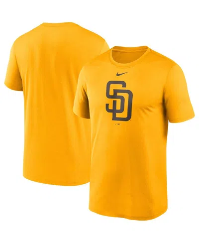 Nike Men's  Gold San Diego Padres Big And Tall Logo Legend Performance T-shirt