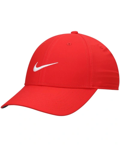 Nike Men's  Golf Red Legacy91 Tech Logo Performance Adjustable Hat