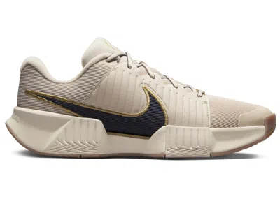 Pre-owned Nike Men's  Gp Challenge Pro Hc Premium Thunder Blue Sneakers In Sanddrift/metallic Gold/gum Medium B