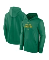NIKE MEN'S NIKE GREEN OAKLAND ATHLETICS AUTHENTIC COLLECTION PRACTICE PERFORMANCE PULLOVER HOODIE