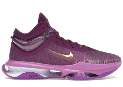 Pre-owned Nike Men's  Gt Jump 2 Metallic Red Bronze Sneakers In Viotech/hyper Violet/bold Berry In Purple