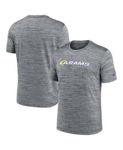 Nike Men's  Heather Gray Los Angeles Rams Velocity Performance T-shirt