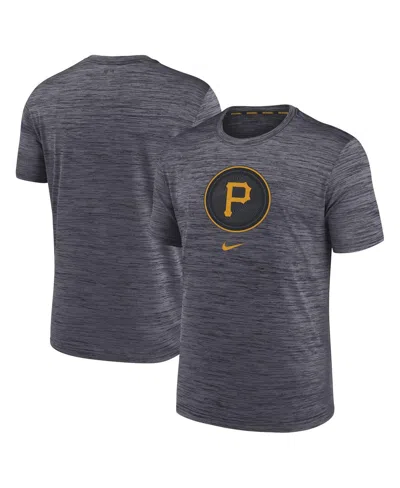 Nike Men's  Heather Gray Pittsburgh Pirates 2023 City Connect Velocity Practice Performance T-shirt