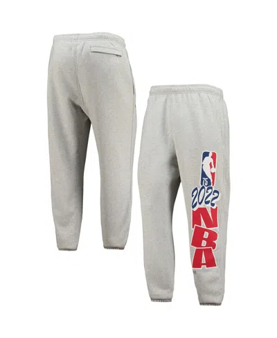 Nike Men's  Heathered Gray Nba Team 31 75th Anniversary Courtside Fleece Jogger Pants