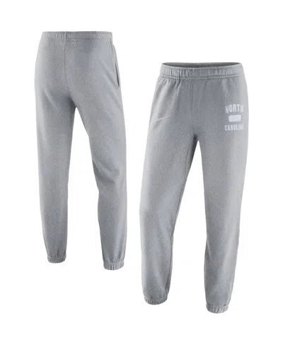 NIKE MEN'S NIKE HEATHERED GRAY NORTH CAROLINA TAR HEELS SATURDAY FLEECE PANTS