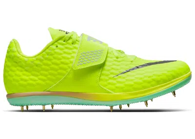 Pre-owned Nike Men's  High Jump Elite Sneakers In Volt/mint Foam/cave Purple In Multi