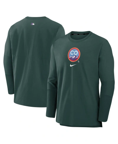 Nike Men's  Hunter Green Colorado Rockies Authentic Collection City Connect Player Tri-blend Performa