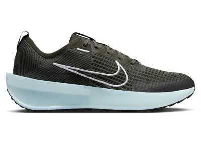 Pre-owned Nike Men's  Interact Run White Sneakers In Sequoia/black/glacier Blue In Multi