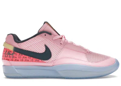 Pre-owned Nike Men's  Ja 1 Day One Soft Pink Sneakers In Medium Soft Pink/diffused Blue/cobalt Blue Bliss