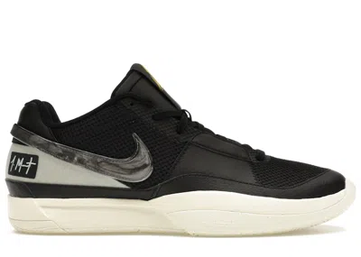 Pre-owned Nike Men's  Ja 1 Smoke Grey Sneakers In Black/light Silver/coconut Milk In Multi