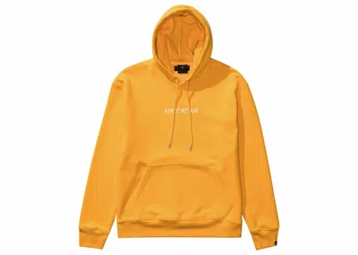 Pre-owned Nike Men's  Jordan Logo Fleece Hoodie In Sand Yellow