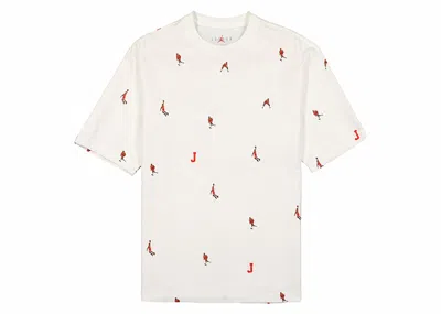 Pre-owned Nike Men's  Jordan Slam Dunk Holiday Tee Shirt In White