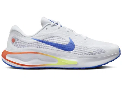 Pre-owned Nike Men's  Journey Run Racer Blue Sneakers In Football Grey/white/light Wild Mango