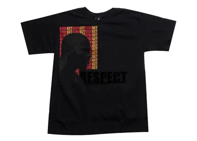 Pre-owned Nike Men's  Jp Aj3 Silver Give Get T-shirt In Black