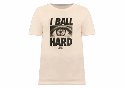 Pre-owned Nike Men's  Just Do It Drifit T-shirt In Peach/black