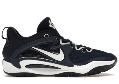 Pre-owned Nike Men's  Kd 15 Tb (blue Tongue) Sneakers In Midnight Navy Blue/white