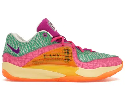 Pre-owned Nike Men's  Kd 16 Allstar Sneakers In Stadium Green/hyper Violet/barely Green In Multi