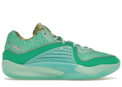 Pre-owned Nike Men's  Kd 16 Nrg Wanda Sneakers In Mint Foam/metallic Silver/emerald Rise In Multi