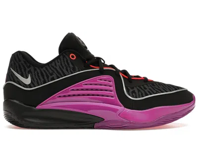 Pre-owned Nike Men's  Kd 16 Pathway Royalties Sneakers In Black/vivid Purple/bright Crimson In Multi