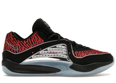 Pre-owned Nike Men's  Kd 16 Slim Reaper Sneakers In Black/metallic Silver/bright Crimson In Multi