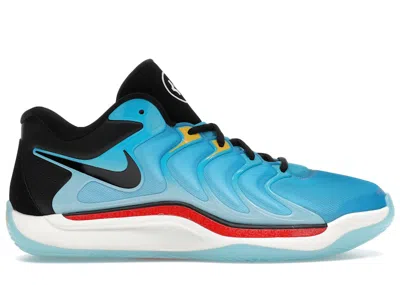Pre-owned Nike Men's  Kd 17 N7 Sneakers In Dark Turquoise/black/white