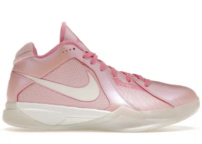 Pre-owned Nike Men's  Kd 3 Aunt Pearl Sneakers In Medium Soft Pink/white/lotus Pink In Multi