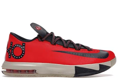 Pre-owned Nike Men's  Kd 6 Dc Sneakers In Light Crimson/obsidian/light Beige Chalk In Multi