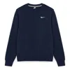 Nike Men's  Knit Sports Fleece Lined Stay Warm Round Neck Pullover Blue