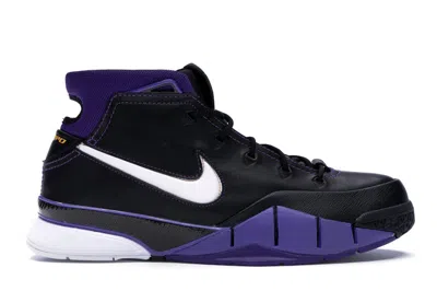 Pre-owned Nike Men's  Kobe 1 Protro Purple Reign Sneakers In Black/white/varsity Purple In Multi