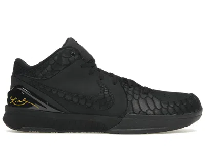 Pre-owned Nike Men's  Kobe 4 Protro Gift Of Mamba Sneakers In Black/university Gold