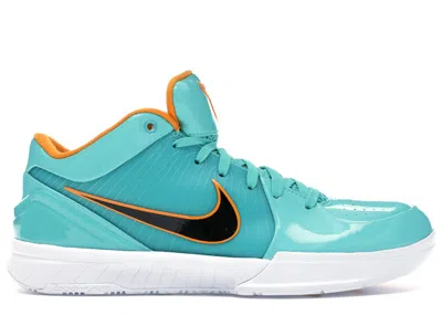 Pre-owned Nike Men's  Kobe 4 Protro Undefeated San Antonio Spurs Sneakers In Hyper Teal/mango/white
